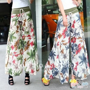 2013-wide-leg-pants-Bohemian-women-s-plus-size-chinese-style-bloomers-flower-floral-print-culottes